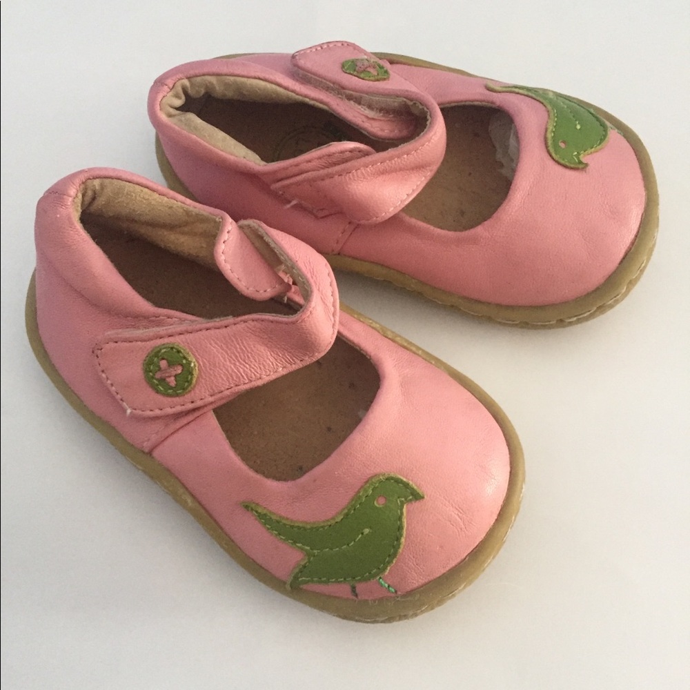 Size 4 Livie & Luca Pio Pio Pink and Green EUC